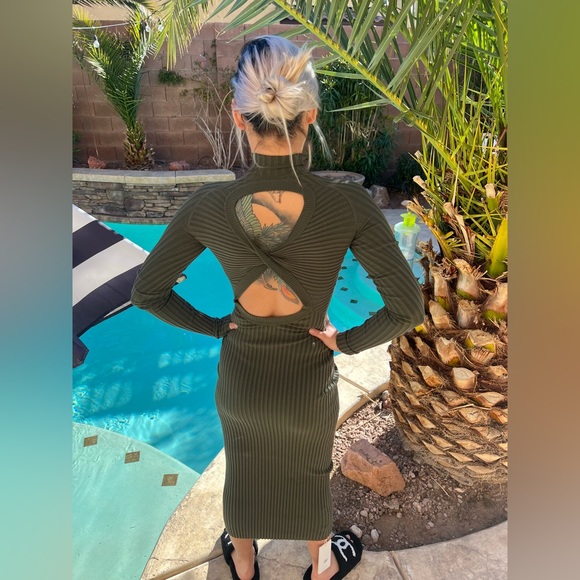 NEW Dion Lee Ribbed Knit Reversible Dress - Picture 9 of 13